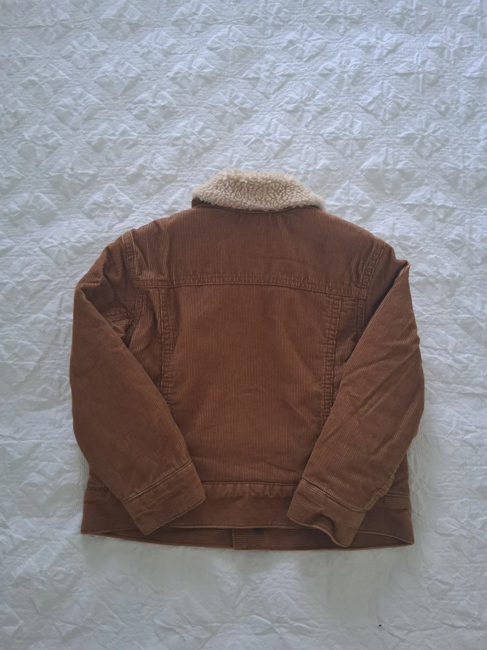 GAP Kids Sherpa-Lined Corduroy Jacket Sable Brown Size XS (4-5) Years